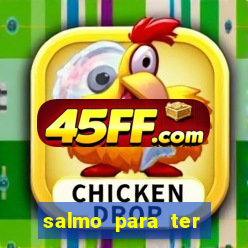 salmo para ter sorte em tudo